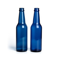 Vente flash : Bouteille en verre vide noire, propre et verte, avec bouchon de bière, 250 ml, 330 ml, 500 ml, 650 ml, 1000 ml