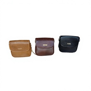 Sac fourre-tout en cuir véritable à imprimé uni avec bandoulière, ouverture supérieure, sacs à main en cuir décontractés pour un usage quotidien, pour filles et femmes - Product Image 3