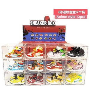 Bán buôn <span class=keywords><strong>PVC</strong></span> miniaturization 3D dễ thương Sneaker giày với mini hộp trong suốt bất ngờ hộp - Product Image 5