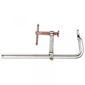 FERVI - M018/0500 Abrazadera de acero con husillo en T para mecánica y carpintería-EAN 8012667191504 VISES, ABRAZADERAS Y ABRAZADERAS DE CUERDAS - Product Image 1