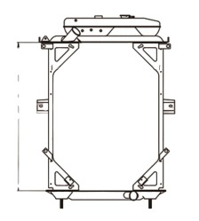 Gamma completa di modelli di camion americani Kenworth camion radiatore si adatta KEN--WORTH <span class=keywords><strong>T600</strong></span>, T700, T800, W900 - Product Image 2
