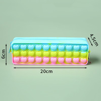Étui à crayons imperméable de grande capacité populaire GF, pochette en silicone, sac de rangement pour papeterie, sac à crayons créatif