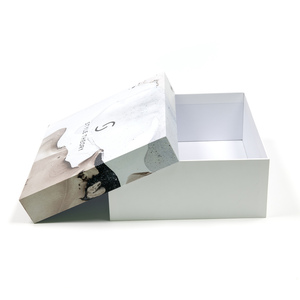 แฟชั่นหรูหราแบบกําหนดเองการพิมพ์สีดําสีขาวกระดาษคราฟท์กล่องบรรจุภัณฑ์ของขวัญสําหรับรองเท้าส้นสูง - Product Image 2