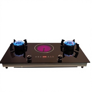 Table de cuisson encastrable à gaz et électrique en céramique/<span class=keywords><strong>verre</strong></span>, à couvercle rabattable, pour GPL/gaz naturel, économie d'énergie domestique, approvisionnement direct usine - Product Image 1