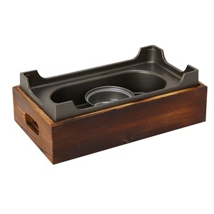 <span class=keywords><strong>Plaque</strong></span> de <span class=keywords><strong>cuisson</strong></span> rectangulaire japonaise multifonctionnelle antiadhésive portable pour réchaud à alcool solide, plats et poêles de <span class=keywords><strong>cuisson</strong></span> - Product Image 2