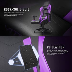 Ddp – chaise de repos bon marché, livraison gratuite, accoudoirs fixes de jeu, Stuhl, dossier haut, course, inclinable, violette, chaise de jeu pour adultes - Product Image 3