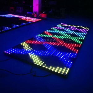 Supershow 16X16 Sàn Nhảy Đám Cưới DJ Disco Đảng LED Pixel <span class=keywords><strong>DMX</strong></span> Điều Khiển Nam Châm Kỹ Thuật Số Pixel LED Dance Floor - Product Image 4