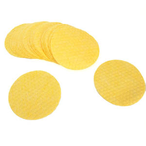 Compresa Húmeda Calmante de Fibra Vegetal Compuesta de Perla de Cúrcuma Amarilla Redonda Y461, Limpieza Profunda de Poros, Toallitas de Algodón - Product Image 3