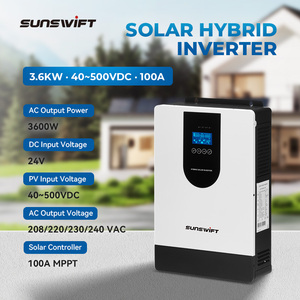 SunSwift 4KW 24V Onduleur solaire hybride à onde sinusoïdale pure avec WIFI et MPPT haute efficacité pour systèmes solaires - Product Image 1