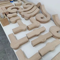 6010 7019 Capuchon d'ouverture de niveau pour main courante d'escalier en bois massif de chêne blanc