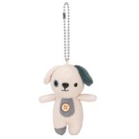 Porte-clés pendentif en peluche chien mignon, petit chiot en peluche, breloque de sac personnalisable avec logo, cadeau