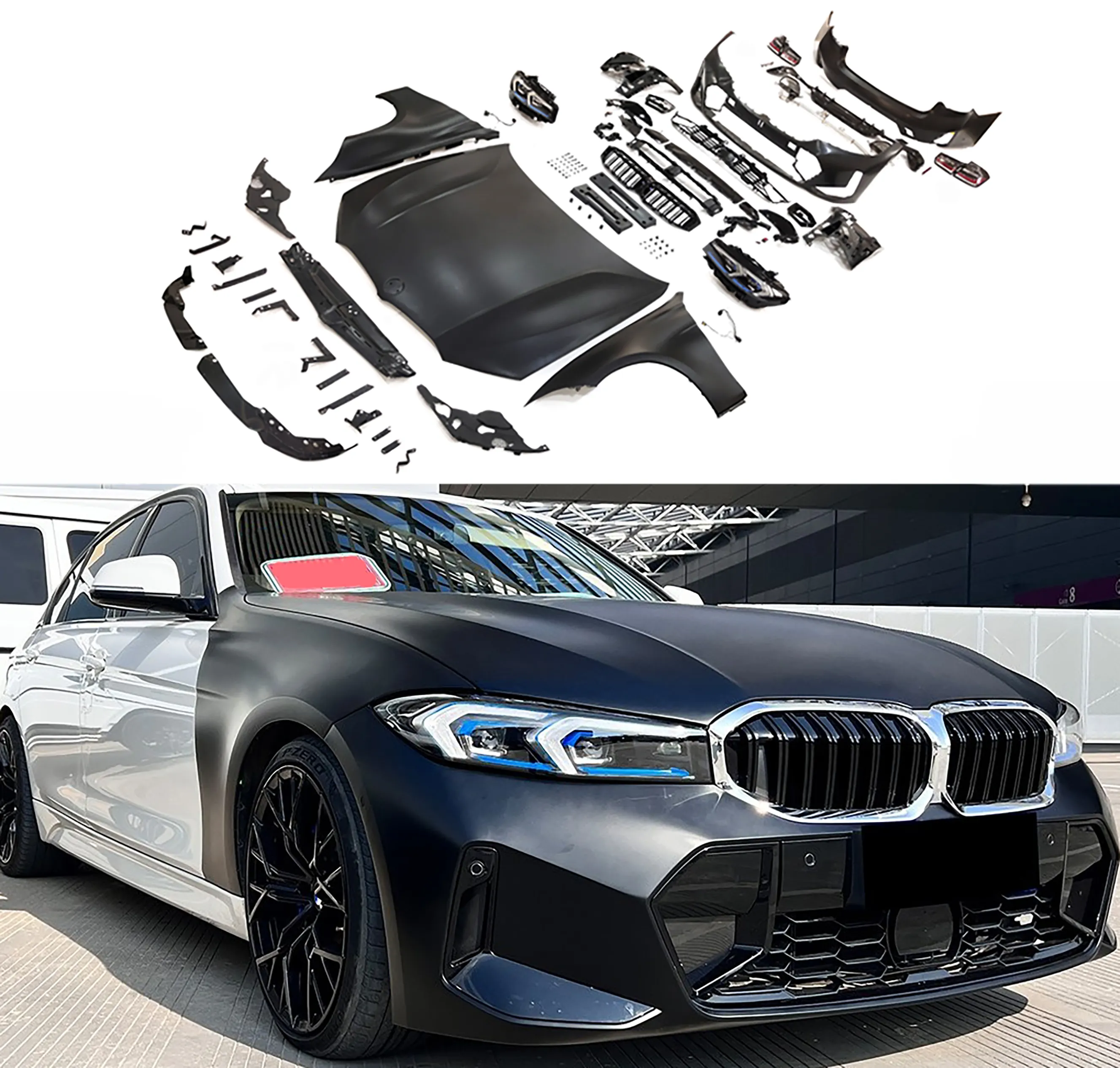 Neues Design F30 F35 bis G20 Lci Car Bodykit Altes bis neues Body Kit Style für Bmw 3s F30 F35 G20