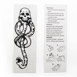 Tatuajes Temporales Impermeables para Hombre, Diseño de <span class=keywords><strong>Brazo</strong></span> Completo, Color Negro, Tatuajes Corporales Promocionales para Hombre - Product Image 1