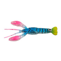 WEIHE 8 couleurs 8,3 cm 5,5 g Leurre souple bionique en silicone en forme d'écrevisse, nageur coulant avec bobine métallique pour achigan, truite, perche, snapper