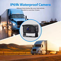 Sistem Kamera Mundur 24V DC 7 Inch AHD Monitor 1080P Layar Terpisah, Kamera Pandang Samping, Kamera Mundur, Tahan Air untuk Truk