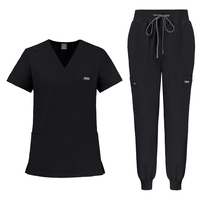 Nouvel ensemble de blouses médicales 2026 de haute qualité, uniforme d'infirmière à col en V, tenue médicale extensible et douce pour le personnel hospitalier