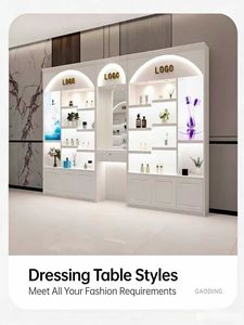 Vitrine de présentation de cosmétiques, vitrine de présentation de produits de soin de la peau, étagère pour salon de coiffure et de manucure, peinture pour la pâtisserie - Product Image 2