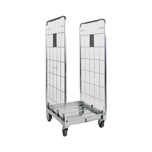 Chariot à main pliable à deux côtés en acier Q235 léger 700x800, cage à roulettes H1700/H1950 pour le transport et le stockage - Product Image 1