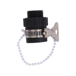 Connecteur universel en plastique, filetage externe de 25mm avec chaîne pour tuyau en PVC, accessoire de robinet d'eau - Product Image 3