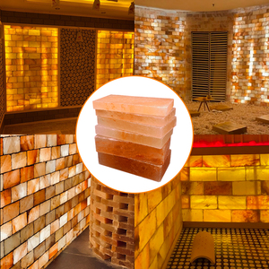 Thủ Công Mỹ Nghệ Muối Himalaya Màu Hồng Muối Khối Gạch Slate Cho Muối Cave Phòng Halo Trị Liệu Thịt Nướng Từ Pakistan - Product Image 1