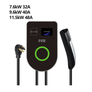 เครื่องชาร์จรถยนต์ไฟฟ้าแบบติดผนัง 7.6kW/9.6kW/11.5kW พร้อมตู้ป้องกัน IP54 ใช้ได้กับอุณหภูมิ 30~+50 องศาเซลเซียส สำหรับรถยนต์ไฟฟ้า <span class=keywords><strong>TESLA</strong></span> 110V/220V - Product Image 1