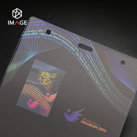 Pochettes de stratification thermique de carte d'identité personnalisée avec logo holographique et impression UV