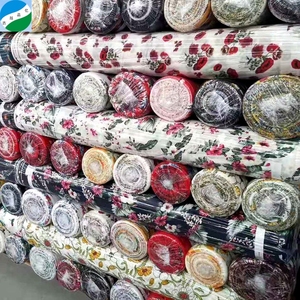 2019 Phong Cách Mới Bong Bóng Voan In Cổ Phiếu Vải Vật Liệu Dệt - Product Image 1