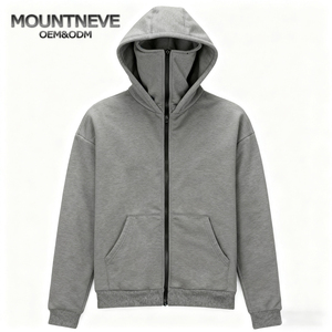 Chaqueta con Capucha y Pasamontañas para Hombre, Térmica, Cortavientos, Cálida, con Cremallera, Estilo <span class=keywords><strong>Ninja</strong></span> Urbano, Duradera, con Logotipo Personalizable, Teñida, para la Temporada de Invierno - Product Image 1