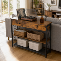 Console de luxe moderne en bois avec armoire pour salon, salle à manger, entrée, villa, hôtel, chambre, ferme, école