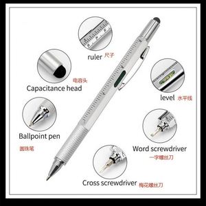 Multifunctional 1.0M Retractable <b>Steel</b> <b>Ruler</b> Internal Measurement Pull-Up Learning Ballpoint Supplies Promotional Pen - Product Image 2