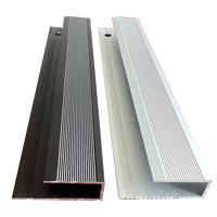 Plinthe en aluminium anodisé extrudé, profilé de moulure murale métallique étanche pour la rénovation intérieure de la maison