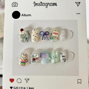 Modèle de cartes de fidélité imprimables Lash Nails Beauty Rewards-Card Merci pour vos cartes de commande pour l'insertion de la boîte - Product Image 4