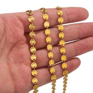 Vente en gros de chaîne tournesol en acier inoxydable pour bracelet à bricoler soi-même collier accessoires de fabrication de bijoux - Product Image 3