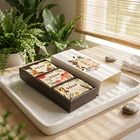 Petit Rectangle de Luxe Biodégradable Recyclable Imprimé Personnalisé Boîtes d'Emballage de Savon Découpé à l'emporte-pièce Pliable Huile de Vernis à Ongles