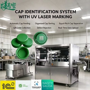 Máquina de Marcado Láser Integrada para Tapas de Botellas que Permite una Clasificación Automática Estable de Tapas y una Distribución Precisa de Materiales - Product Image 1