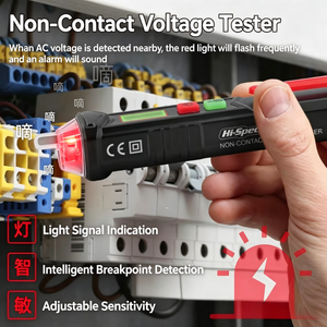 Testeur de tension sans contact Taiyue modèle 147, 90V-1000V AC, écran LCD avec alarme sonore et lumineuse pour les tests électriques - Product Image 3