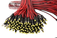 Cable de Alimentación de CC de 12 V con Conector de Barril, Cable de Alimentación de CC Macho-Hembra de 2,1 mm x 5,5 mm para Cámara de Seguridad CCTV