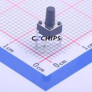 K2-1109DP-H4SW-01 Tactile Switch Through hole-4P,4.5x4.5mm Switch Single Pole Single Throw Round Button 2.5N Through Hole - Product Image 1