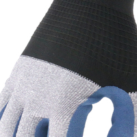 Gants de sécurité MaxiPact 13 Gauge en latex enduit de sable, certifiés CE EN388, antidérapants, respirants, avec manchette tricotée, pour travaux industriels et maçonnerie