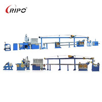 Línea de Extrusión de Cable Automática con Enrollador de Alambre, Fabricada por RIPO, para Extrusión de PVC