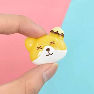 Bonitos abalorios de resina de dibujos animados con cabujón plano de animales para DIY, accesorios de joyería Diy, decoración de cuaderno marcado - Product Image 2