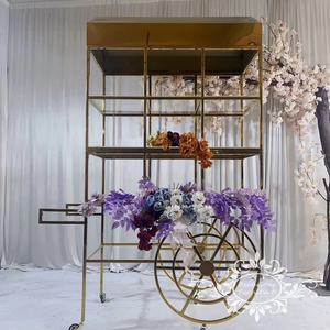 สแตนเลสสตีล Candy Cart สำหรับ Baby Shower Party Hot <span class=keywords><strong>ขาย</strong></span>กิจกรรมเด็ก Candy Cart - Product Image 5