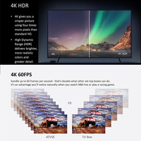 Precio de Fábrica Tv Box Android 10.0 Q5 ATV Allwinner H313 Quad Core 5G Wifi 4k 2GB 8GB Smart Tv Android Ott Box Set Top Box
