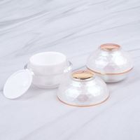 Échantillon Gratuit en Stock – Pots de Crème Acrylique de Luxe Blanc Perle Marque Sengmi 30g 50g 120g – Petits Pots de Maquillage et Soins de la Peau