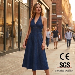 sachin and babi light blue dress Empire Waist Dress main image 1