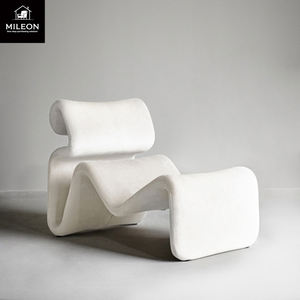 Canapé simple Chaise nordique en cuir Tissu moderne Hôtel Modèle Chambre Simple Salon Designer Forme personnalisée <span class=keywords><strong>Fauteuil</strong></span> de forme spéciale - Product Image 4
