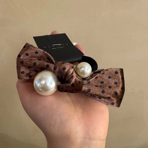 Tir réel du même bandeau à pois et accessoire de cravate pour cheveux de <span class=keywords><strong>la</strong></span> reine en Corée du Sud - Product Image 4