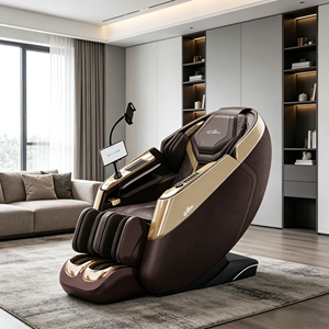 Fauteuil de massage de luxe <span class=keywords><strong>à</strong></span> double moteur avec compresse chaude, manipulateur, commande vocale intelligente, multifonctionnel, pour le corps entier, vente en gros - Product Image 1