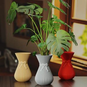 Vase d'art imprimé en 3D sur mesure, FDM SLA, haute précision, résine PLA, décoration moderne pour la maison, artisanat, décoration multicolore pour l'intérieur - Product Image 4