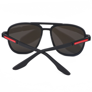 Nouvelles Lunettes de Soleil Décontractées Unisexe Polarisées UV400 pour la Conduite, Double Pont, Forme Elliptique, Sport, Mode, Verres PC, Tendance Cool Europe Amérique - Product Image 5